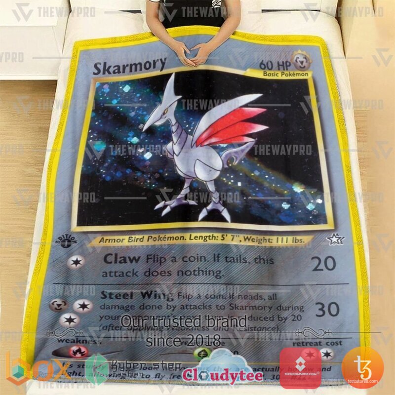Pokemon Skarmory Neo Genesis Blanket 3 Pokemon Skarmory Neo Genesis Blanket 1 2