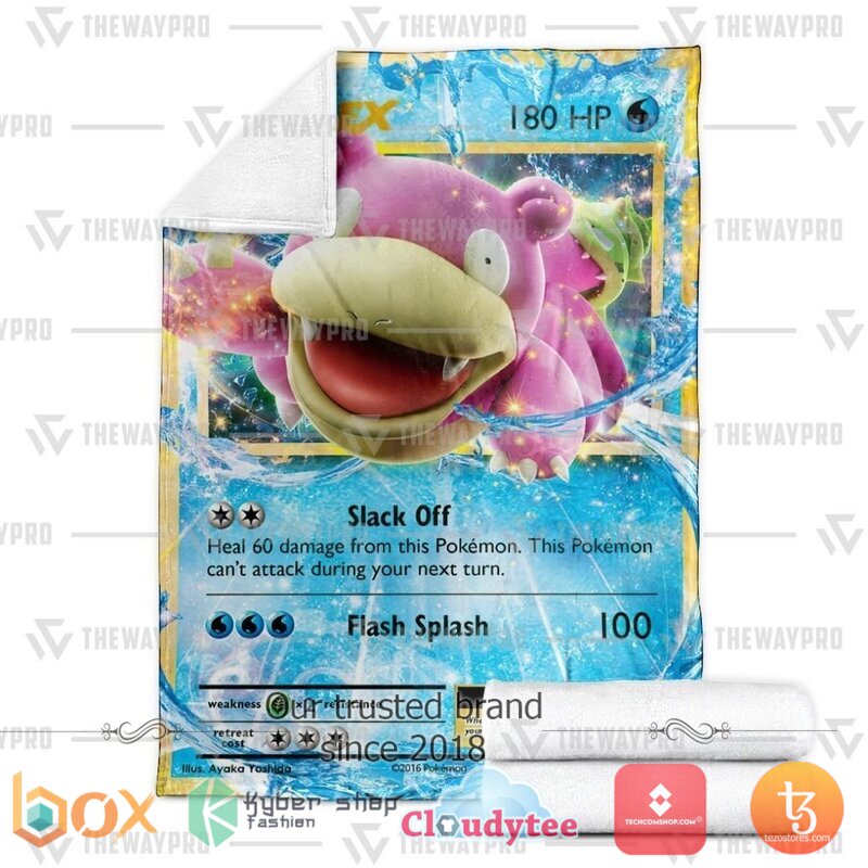 Pokemon SlowbroEX Blanket 3 Pokemon SlowbroEX Blanket 1 2