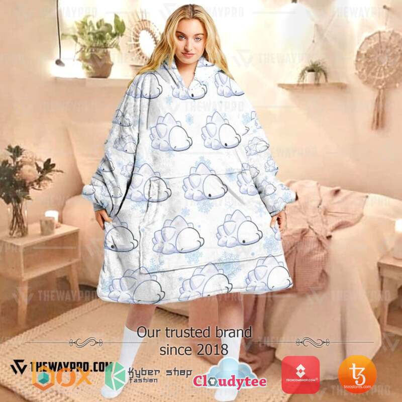 Pokemon Snom Fleece Hoodie Blanket 1