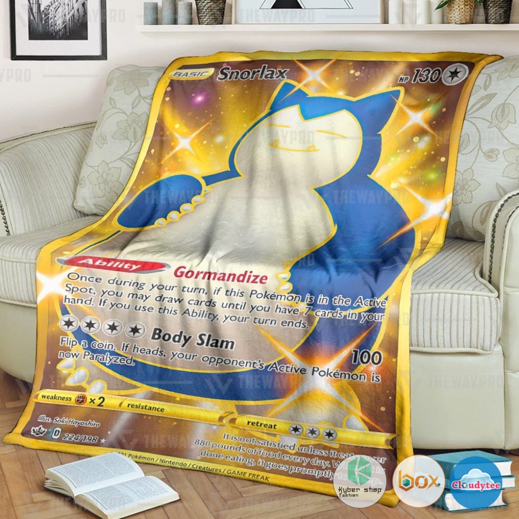 Pokemon Snorlax Chilling Reign Blanket
