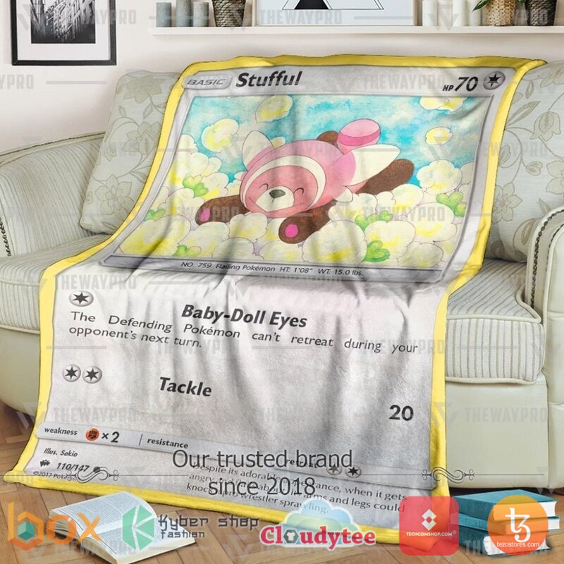 Pokemon Stufful Burning Shadows Blanket