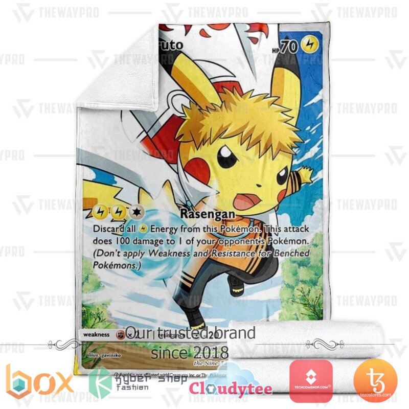 Pokemon The Seventh Hokage Pikaruto Blanket 3 Pokemon The Seventh Hokage Pikaruto Blanket 1 2