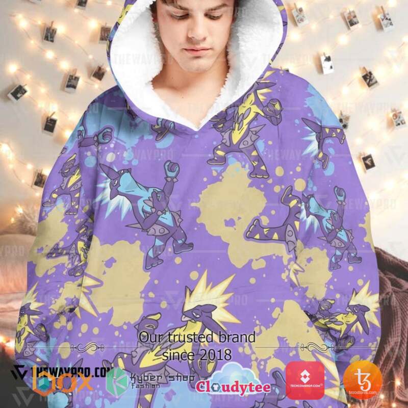 Pokemon Toxtricity Fleece Hoodie Blanket