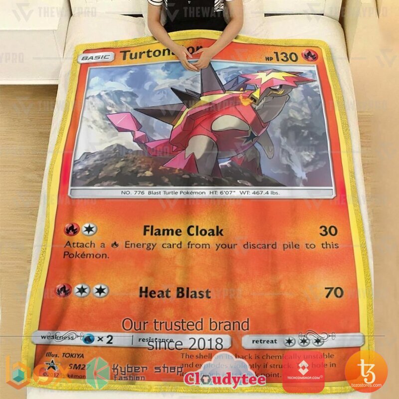 Pokemon Turtonator Blanket 2 Pokemon Turtonator Blanket 1