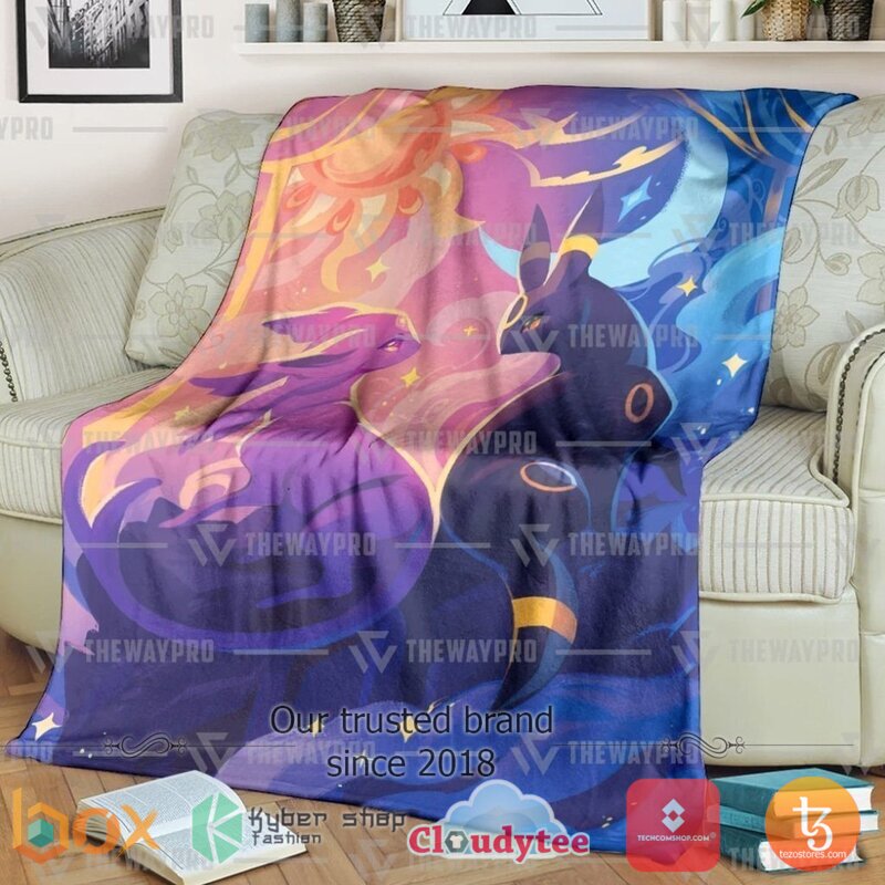 Pokemon Umbreon Espeon Blanket