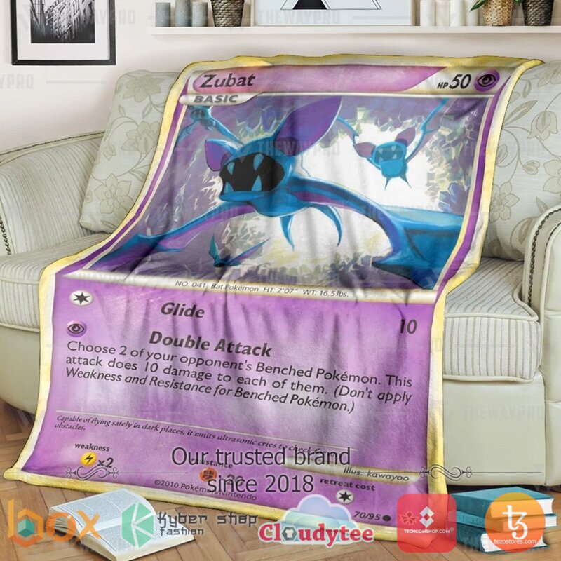 Pokemon Zubat Unleashed Blanket