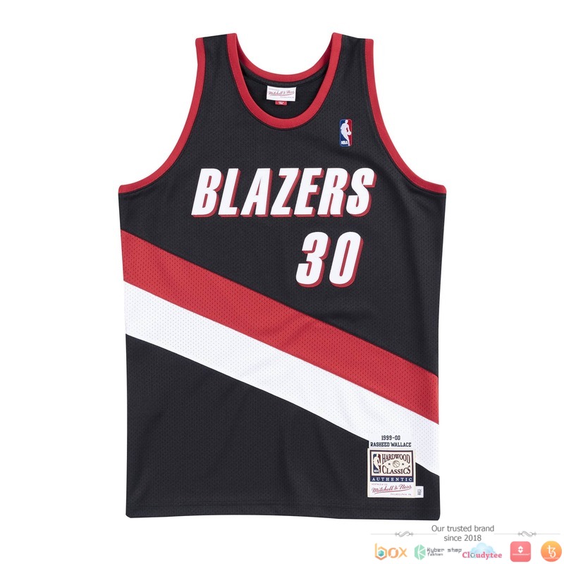 Portland Trail Blazers Road 1999 2000 Rasheed Wallace 30 NBA Basketball Jersey