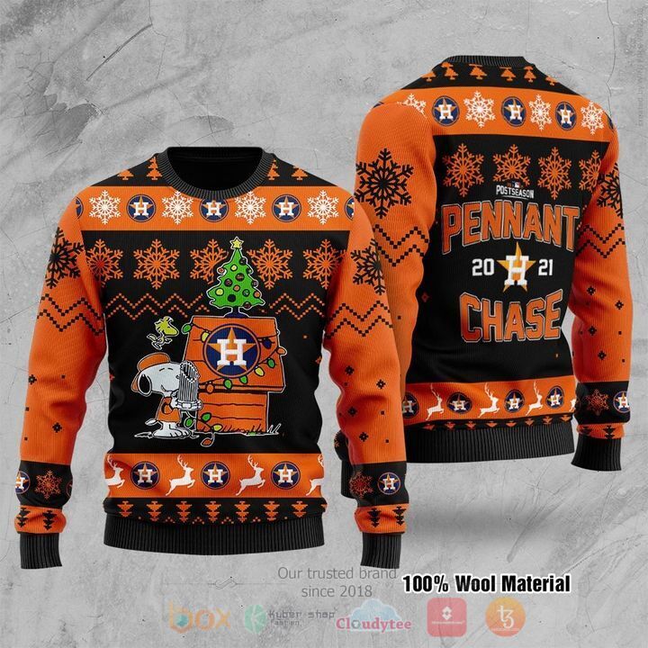 BEST Postseason Pennant Chase Snoopy Christmas Ugly Sweater 1 Postseason Pennant Chase Snoopy Christmas Sweater