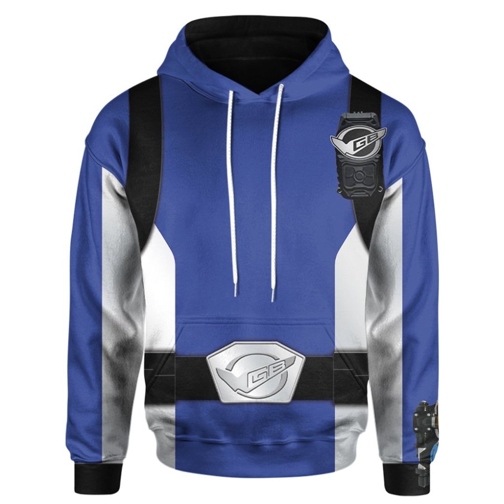 Power Rangers Beast Morphers Blue 3D All Over Printed Hoodie