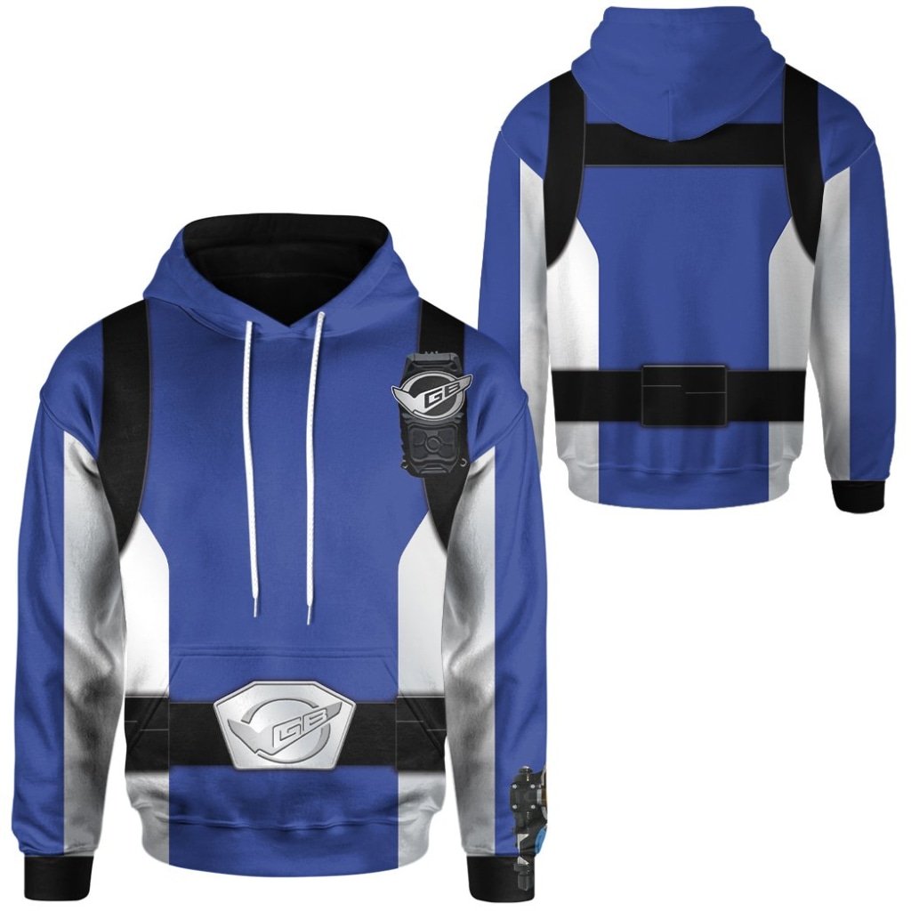 Power Rangers Beast Morphers Blue 3D All Over Printed Hoodie 1 2 3