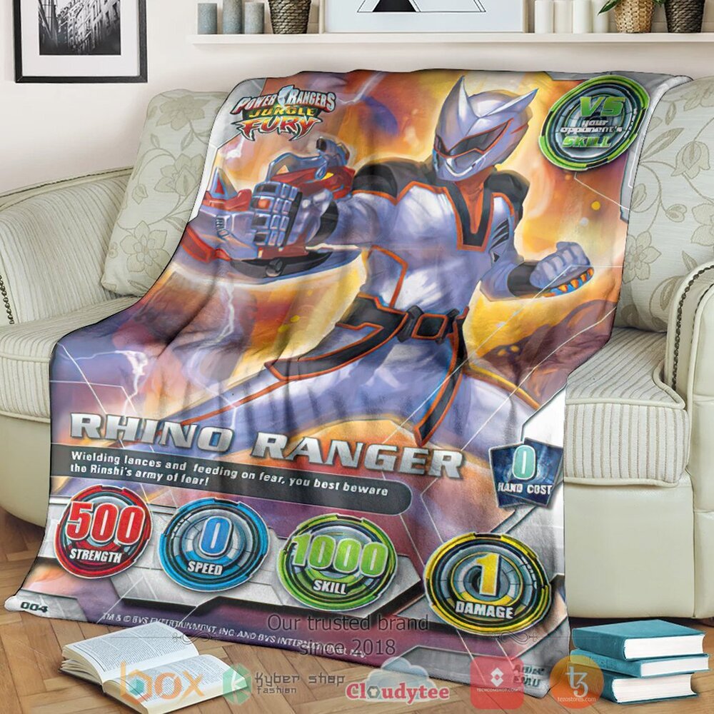 BEST Power Rangers Jungle Fury Rhino Ranger Soft Blanket 8 Power Rangers Jungle Fury Rhino Ranger Custom Soft Blanket