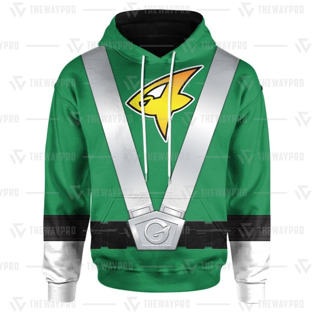 Power Rangers RPM Operator Series Green 3D All Over Printed Hoodie