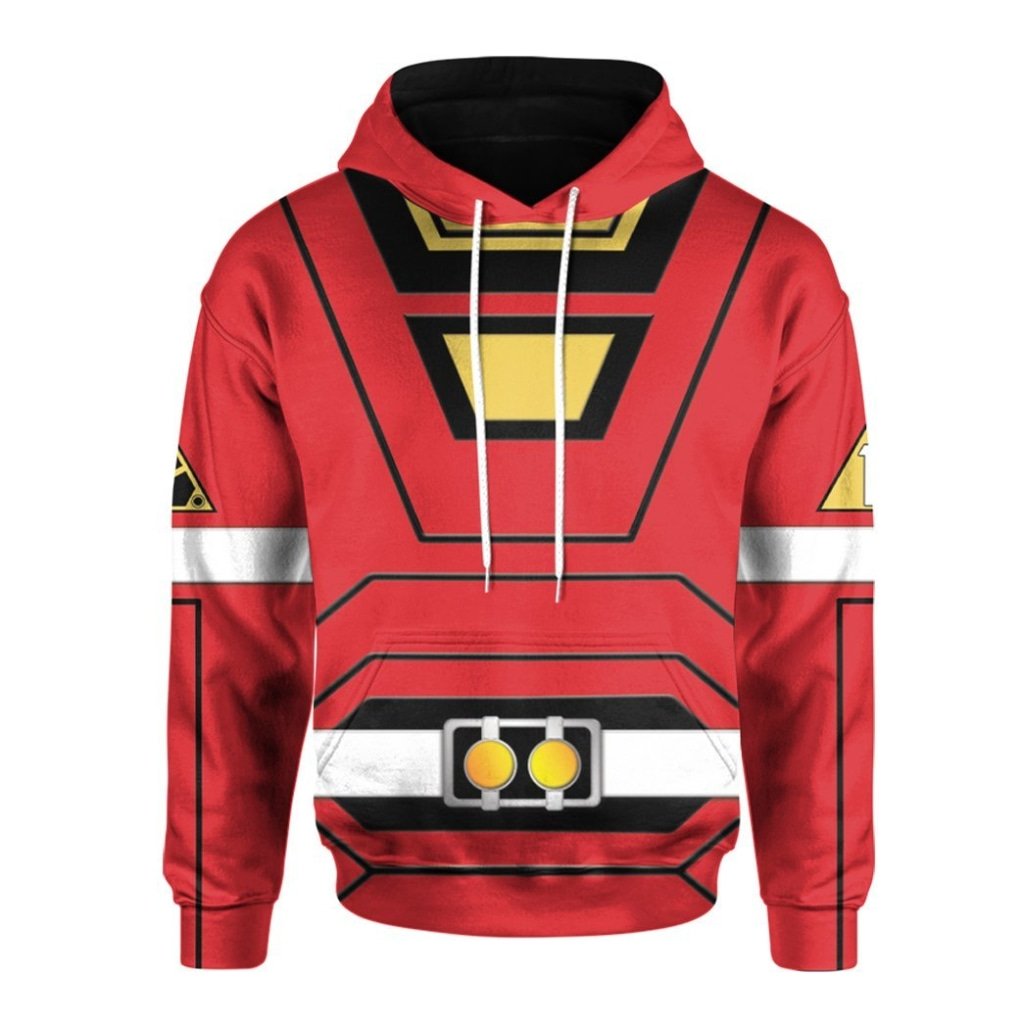 Power Rangers Turbo Red Ranger 3D All Over Printed Hoodie