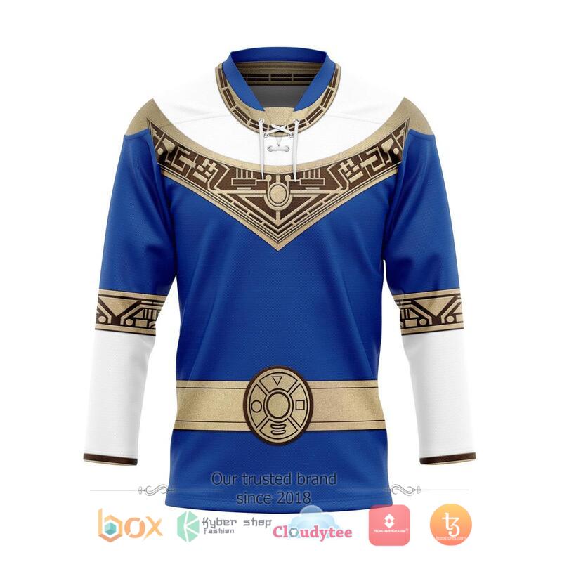 Power Rangers Zeo Blue Hockey Jersey