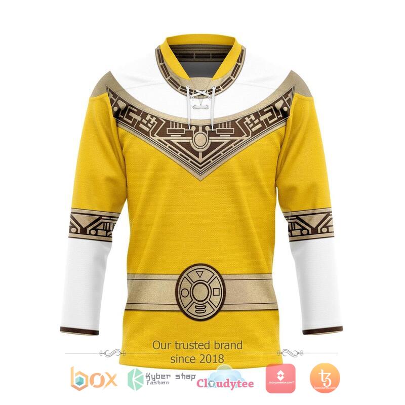 Power Rangers Zeo Yellow Hockey Jersey