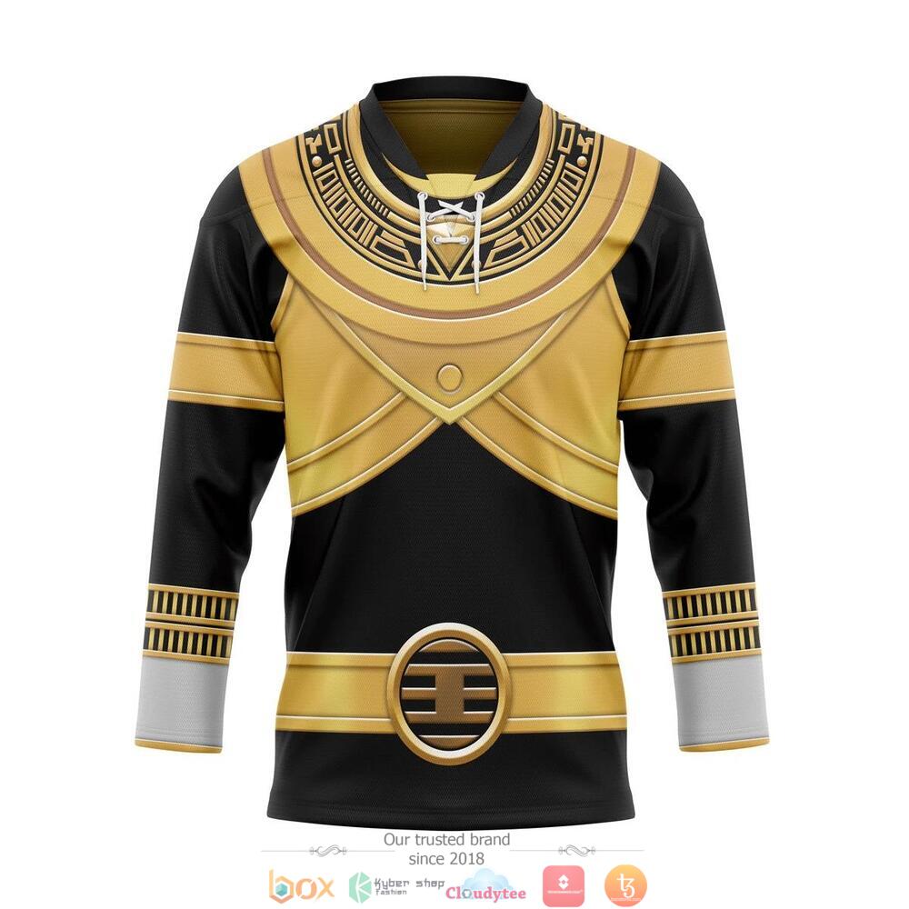 NEW Power Rangers Zeo black hockey jersey 6 Power Rangers Zeo black hockey jersey