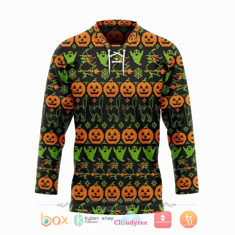 Pumpkin Halloween Hockey Jersey