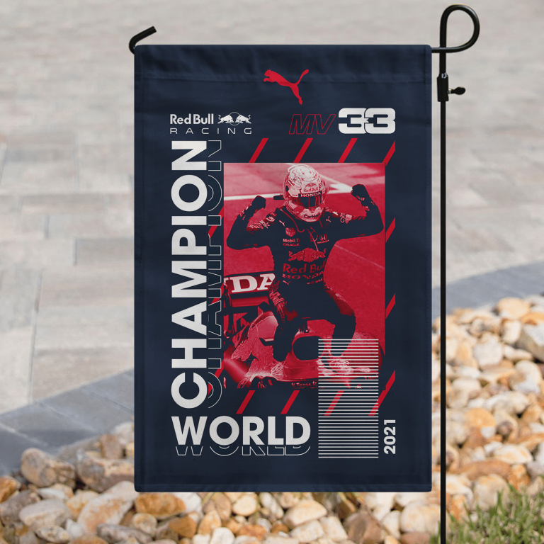 Red Bull Racing Max Verstappen World Champion Flag 2