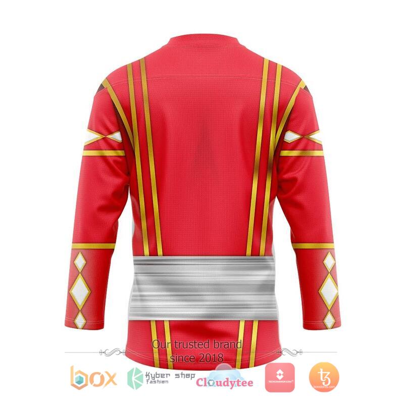Red Ape Ninja Mighty Morphin Power Rangers Hockey Jersey 2 Red Ape Ninja Mighty Morphin Power Rangers Hockey Jersey 1
