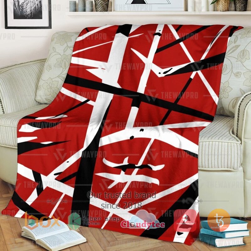 Red Frankenstrat Strings Blanket