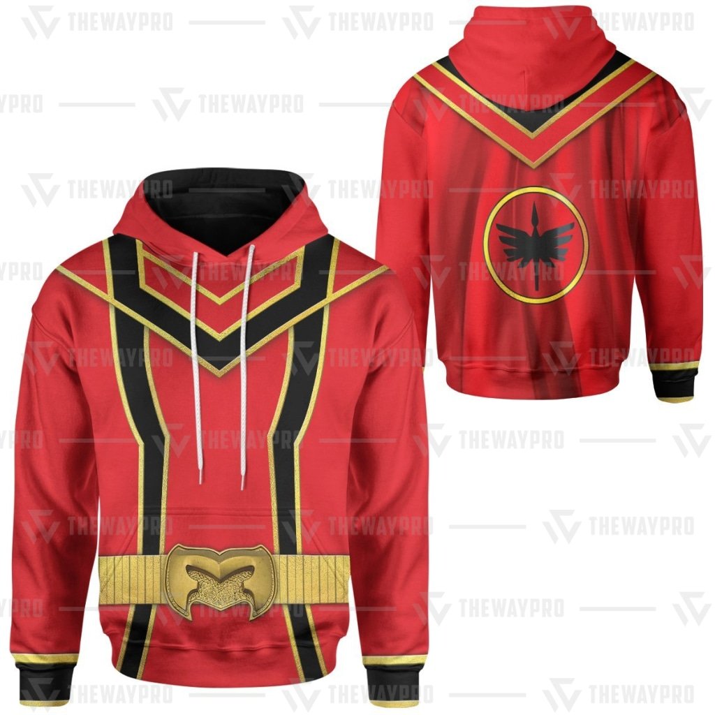 BEST Red Power Rangers Mystic Force 3D Printed Hoodie 3 Red Power Rangers Mystic Force 3D All Over Printed Hoodie 1 2