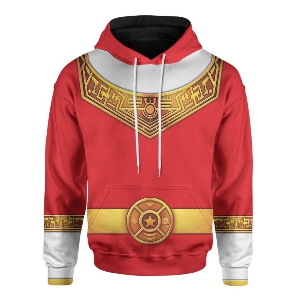 Red Power Rangers Zeo 3D All Over Printed Hoodie