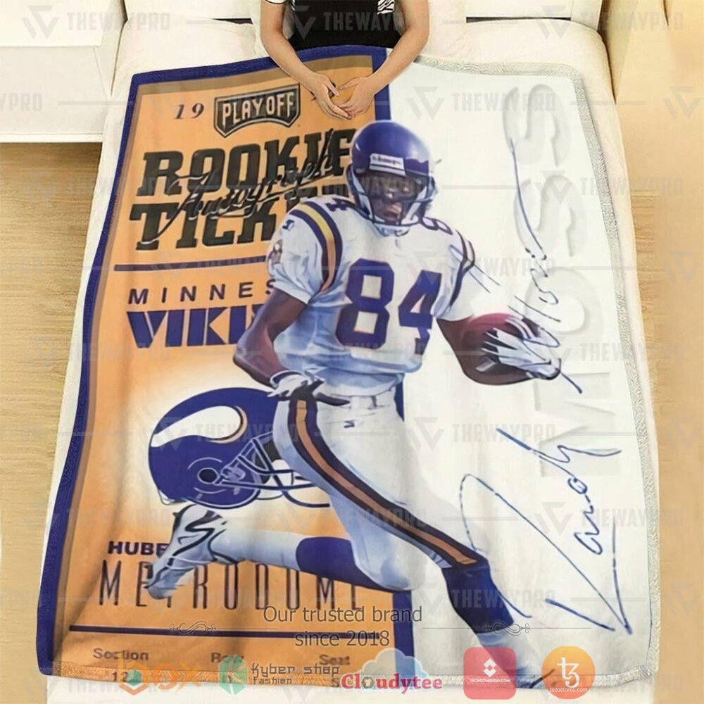 HOT Rookie Ticket Minnesota Viking 1998 Playoff Soft Blanket 2 Rookie Ticket Minnesota Viking 1998 Playoff Custom Soft Blanket 1