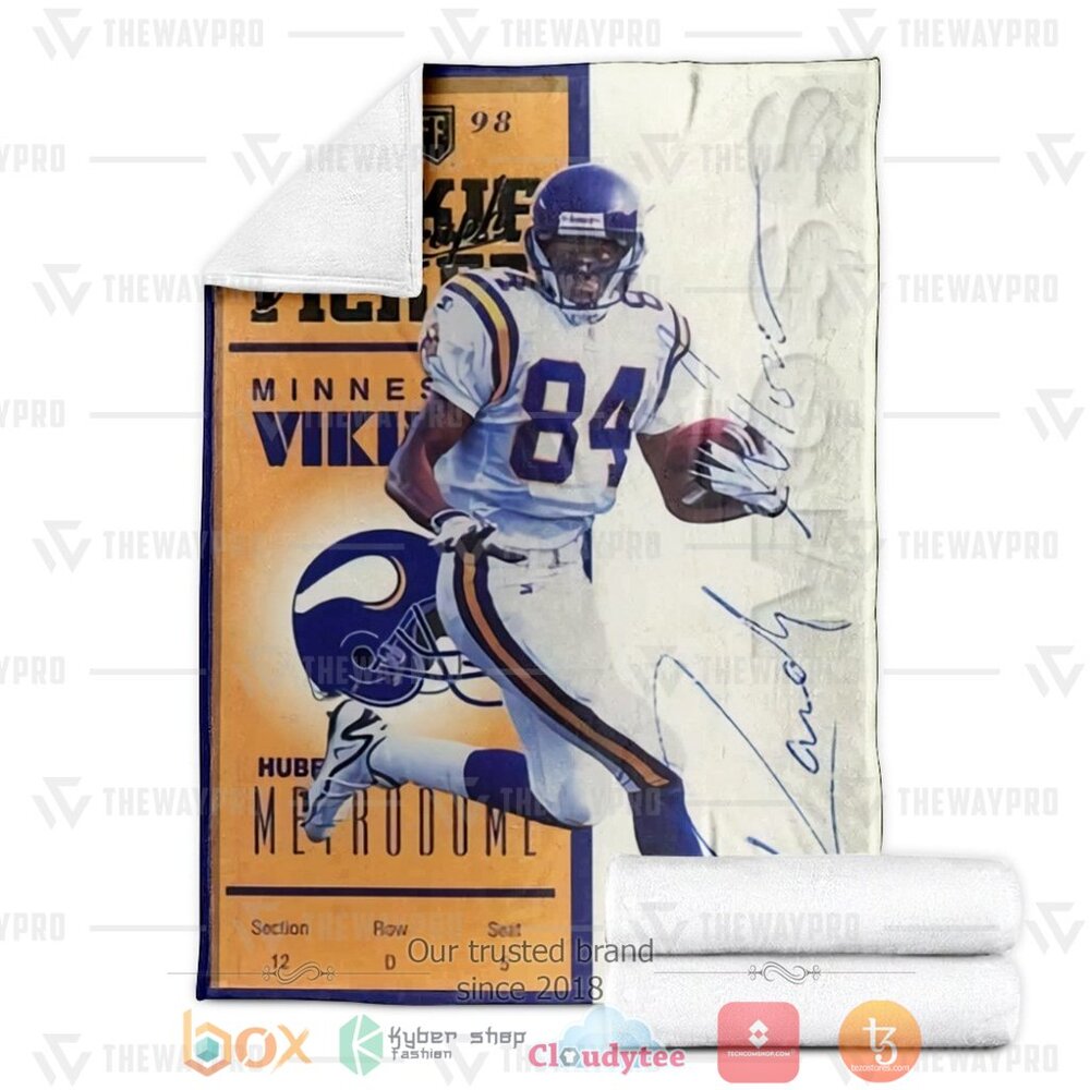 HOT Rookie Ticket Minnesota Viking 1998 Playoff Soft Blanket 3 Rookie Ticket Minnesota Viking 1998 Playoff Custom Soft Blanket 1 2