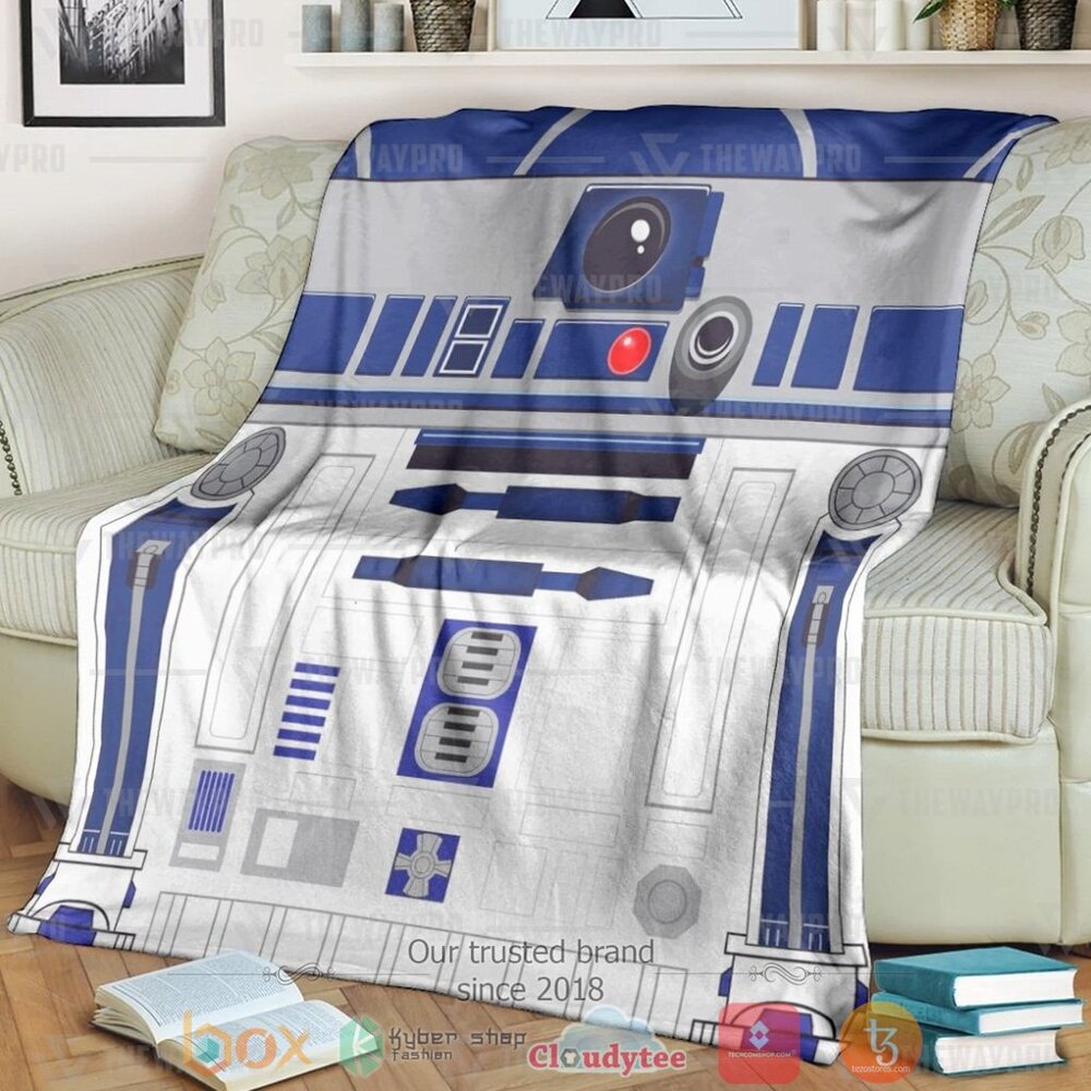 HOT SW R2d2 Adesivo Soft Blanket 1 SW R2d2 Adesivo Custom Soft Blanket