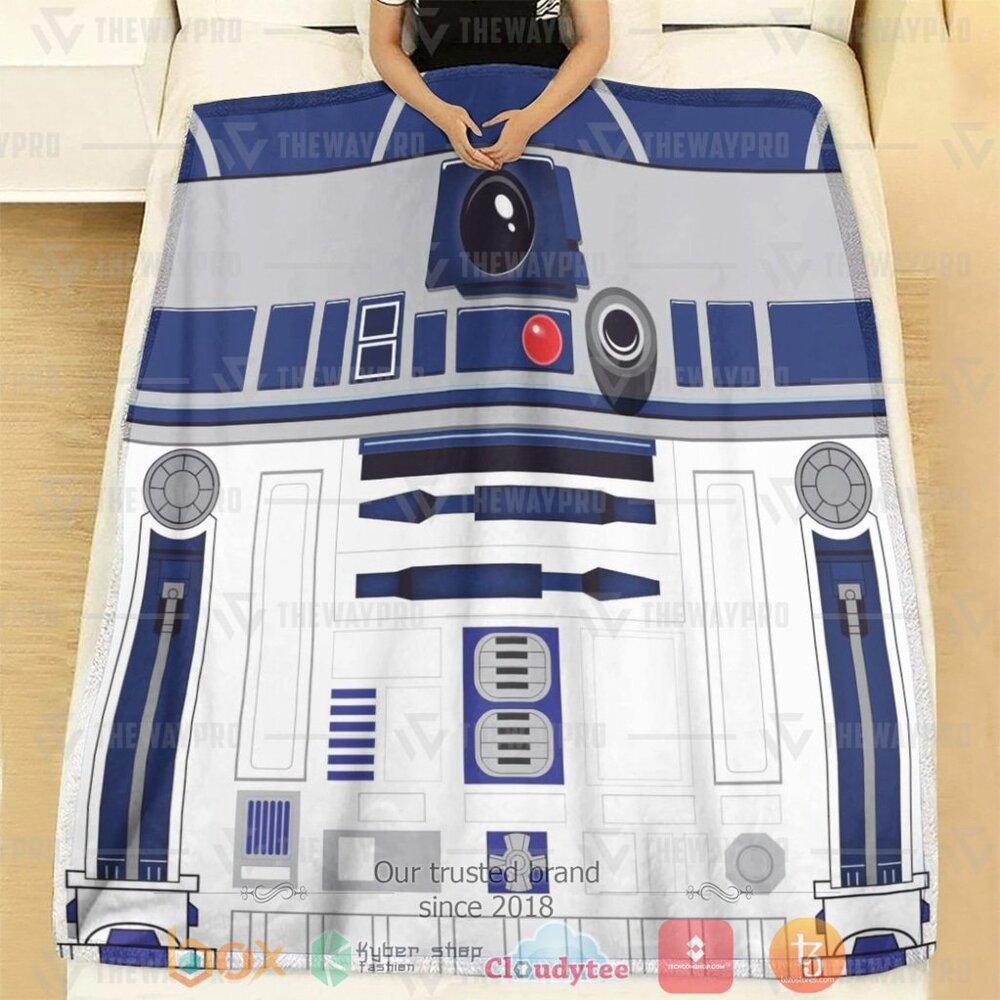 HOT SW R2d2 Adesivo Soft Blanket 2 SW R2d2 Adesivo Custom Soft Blanket 1