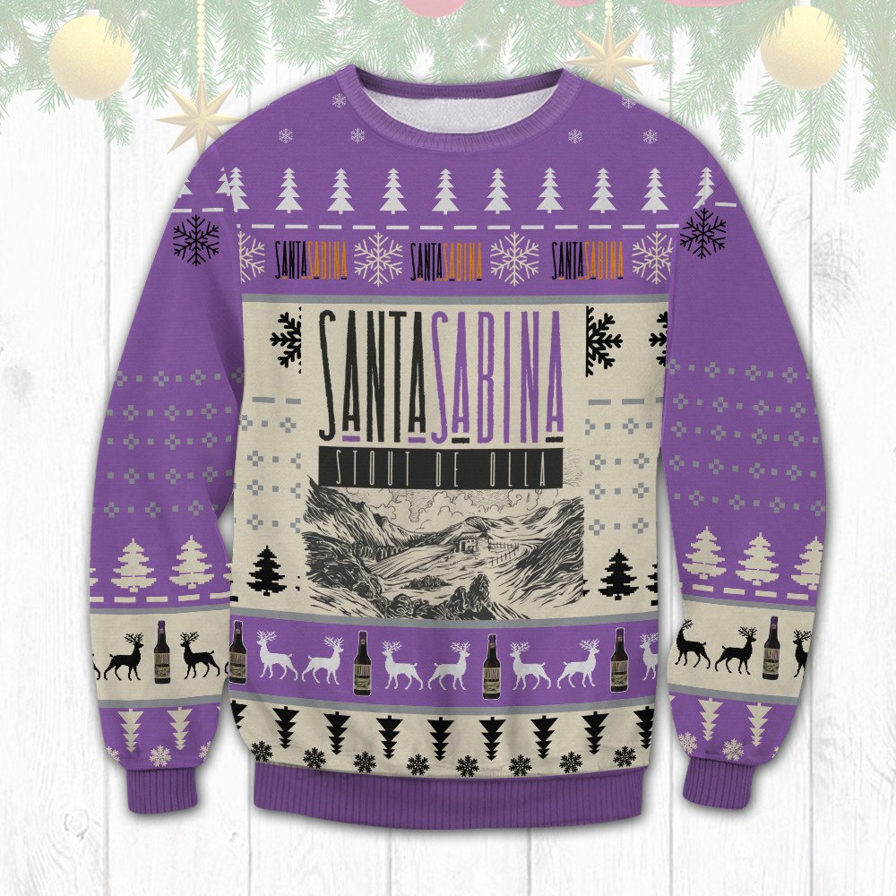 Santa Sabina Pale Ale Beer Christmas Sweater 3 Santa Sabina Pale Ale Beer Christmas Sweater