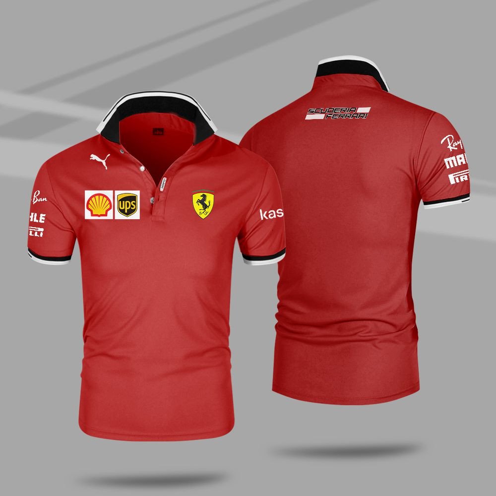 Scuderia Ferrari Racing Polo Shirt 8 Scuderia Ferrari Racing Polo Shirt 1 2 3 4 5 6 7