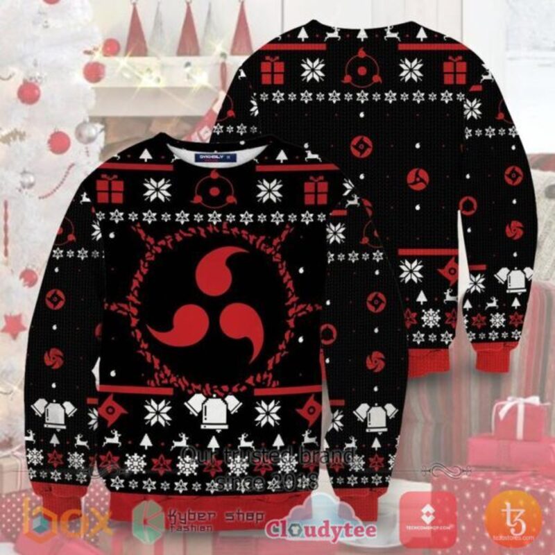 BEST Sharingan Eyes Naruto Anime Xmas Sweater 7 Sharingan Eyes Naruto Anime Christmas Sweater