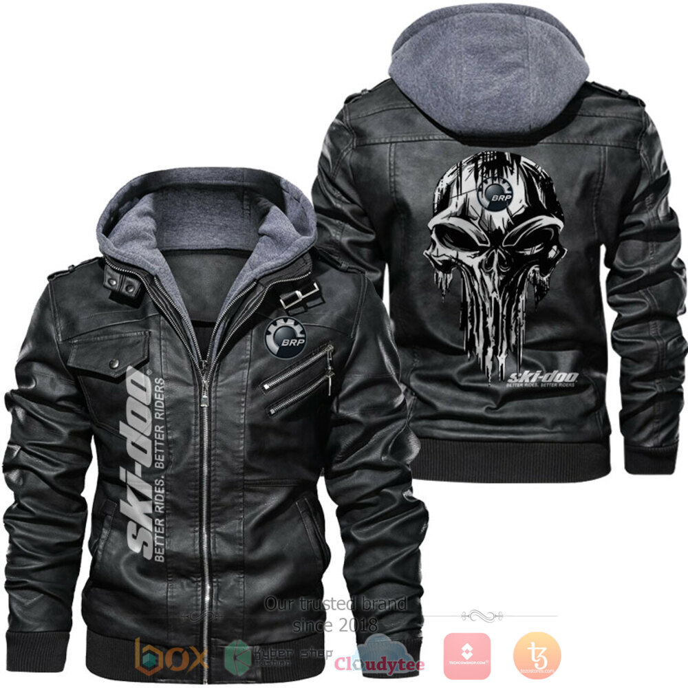Ski doo Skull Leather Jacket