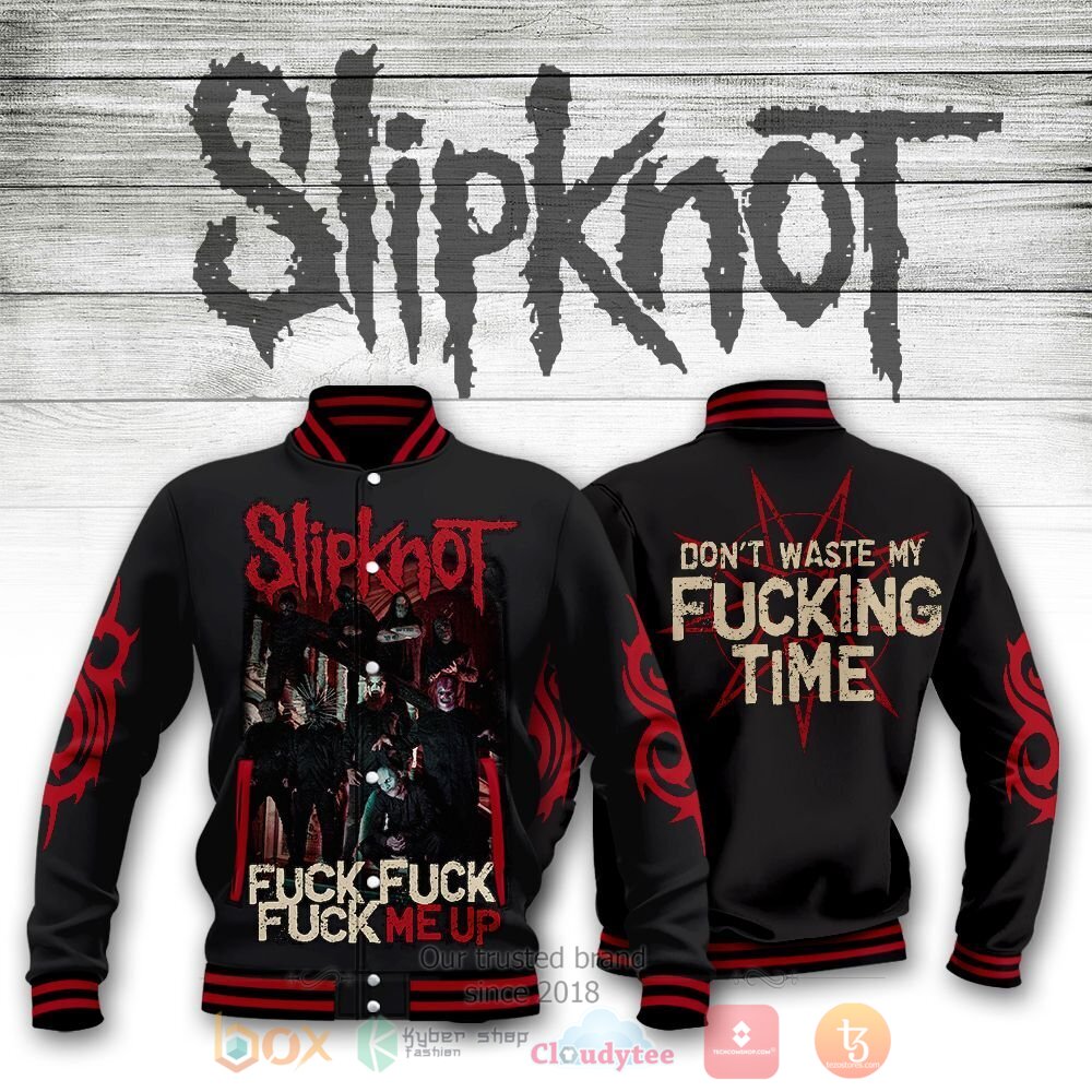Slipknot Fuck Me Up Band Basketball Jacket