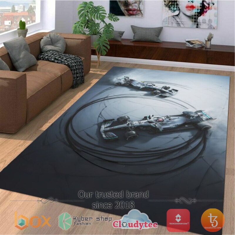 Speed racing car 3D Full Printed Rug