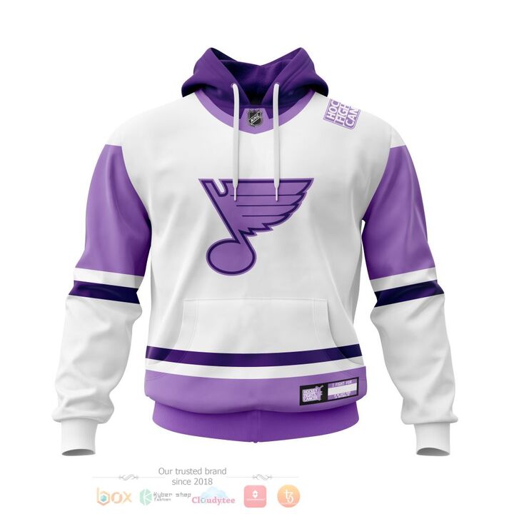 BEST St. Louis Blues Fight Cancer Personalized All Over Print 3D Hoodie, Zip Hoodie 6 St Louis Blues Fight Cancer Personalized 3D Hoodie Zip Hoodie