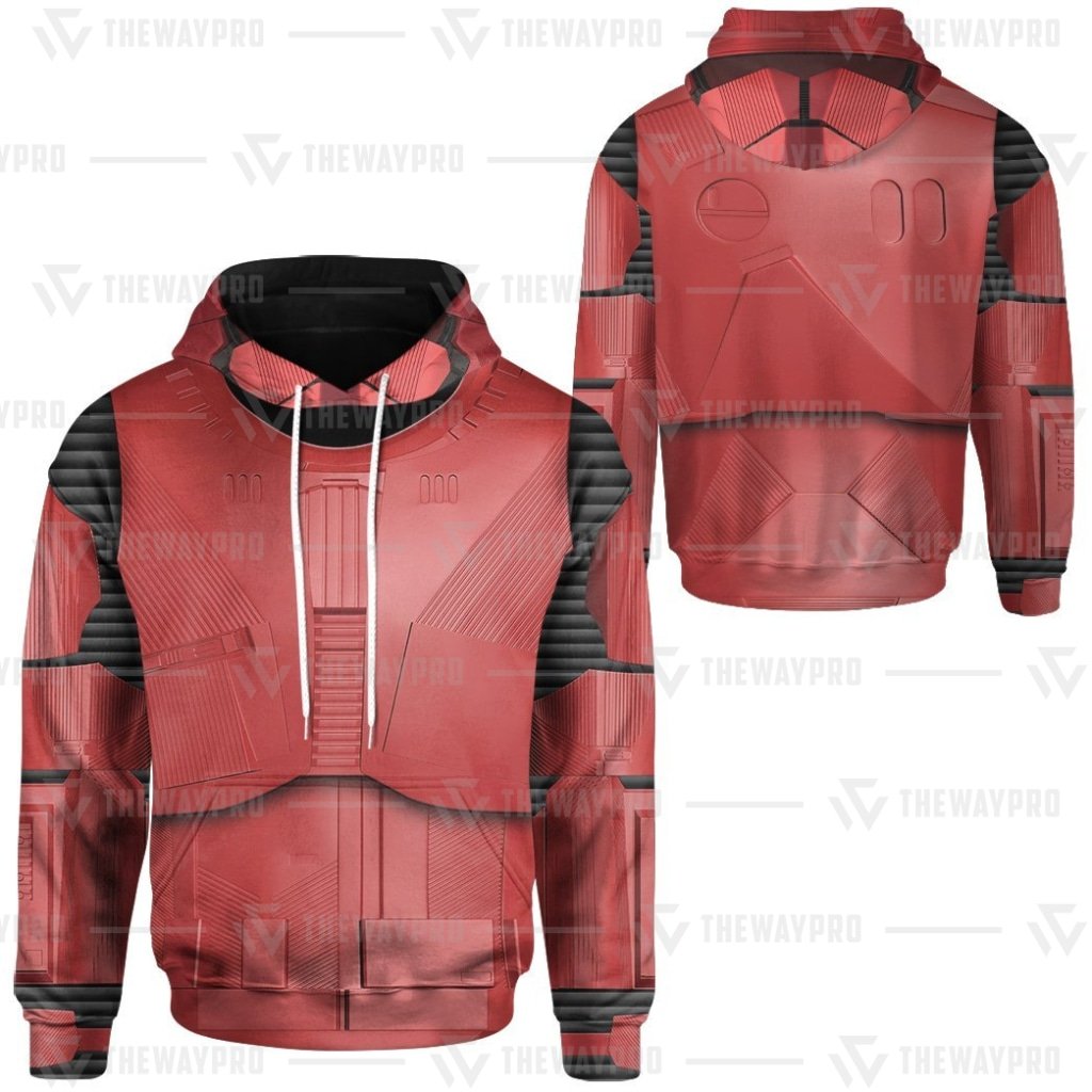 Star Wars Derkal Red Stormtrooper Cosplay 3D All Over Printed Hoodie 1 2