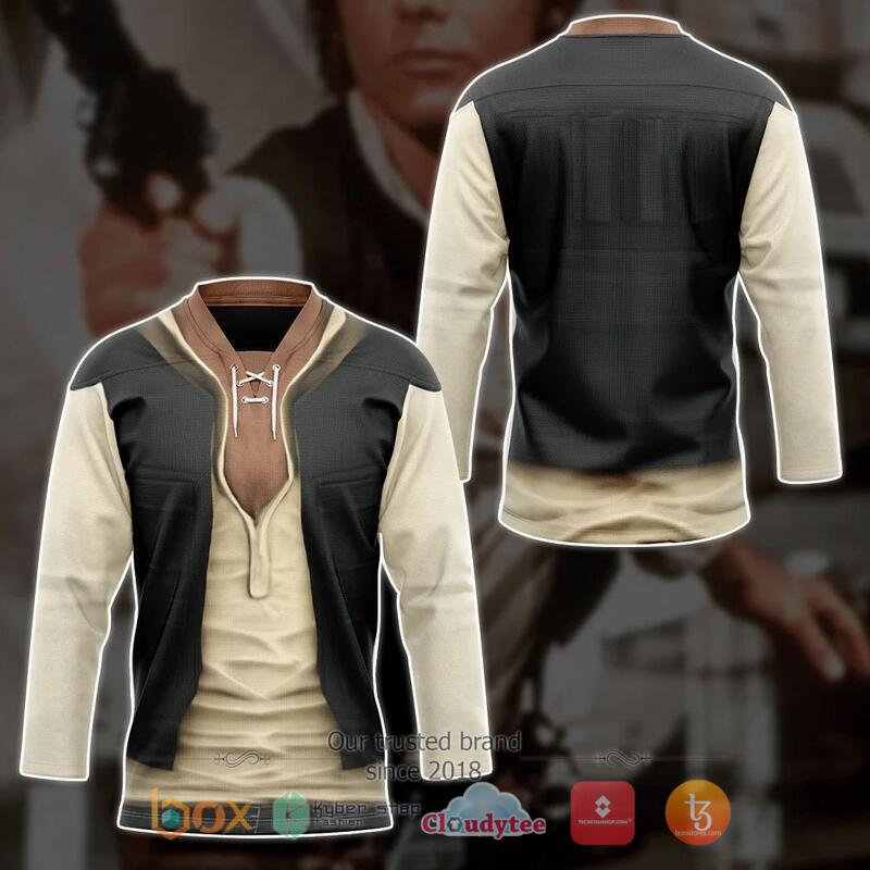 Star Wars Han Solo Hockey Jersey 3 Star Wars Han Solo Hockey Jersey 1 2