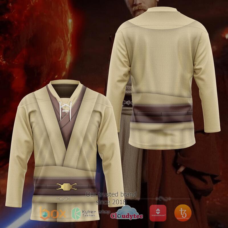 Star Wars Obi Wan Kenobi Hockey Jersey 3 Star Wars Obi Wan Kenobi Hockey Jersey 1 2