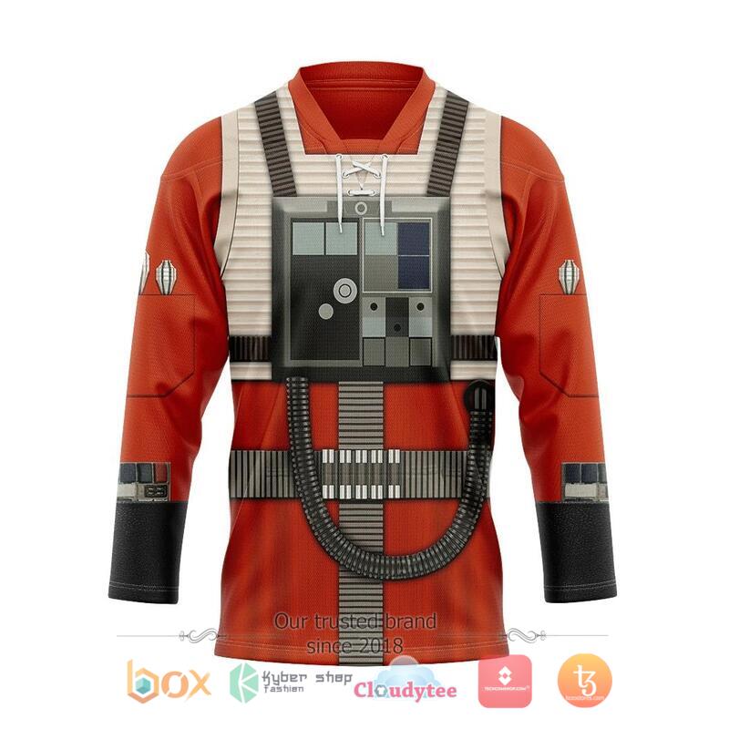 Star Wars Rebel Pilot Hockey Jersey 1 Star Wars Rebel Pilot Hockey Jersey