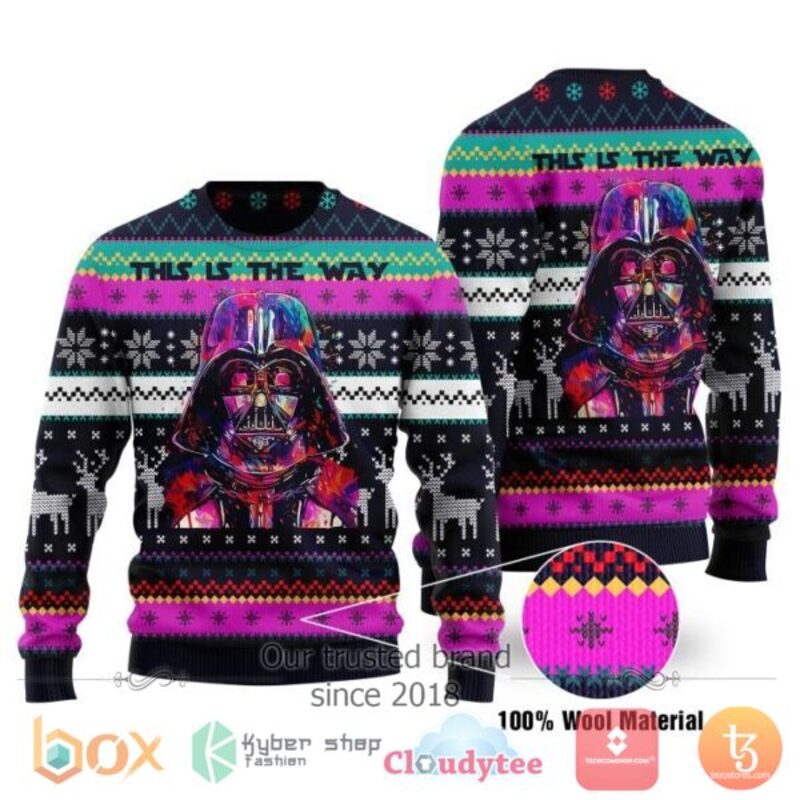 NEW Star Wars This is The Way Sweater Christmas 1 Star Wars This is The Way Sweater Christmas