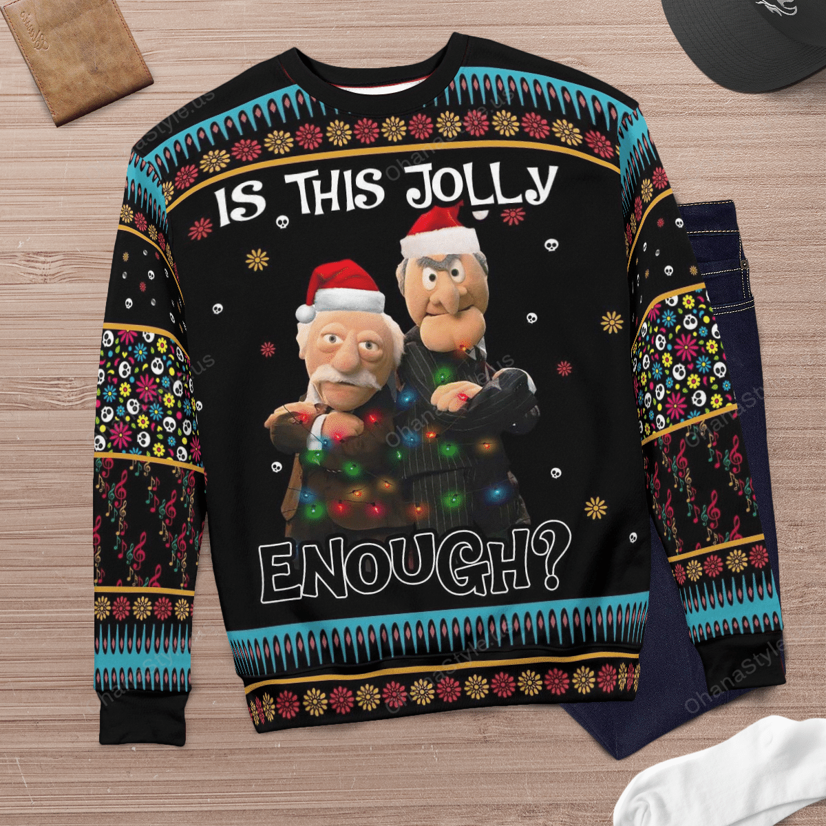 Statler and Waldorf Is this jolly enough Christmas Sweater 9 Statler and Waldorf Is this jolly enough Christmas Sweater 1 2 3 4 5 6 7 8