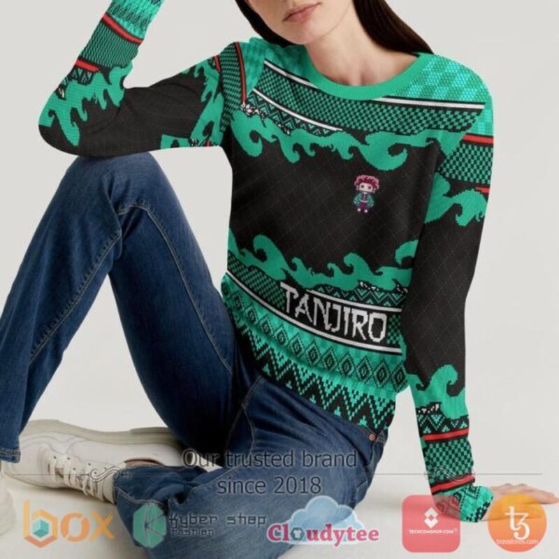 BEST Tanjiro Demon Slayer Christmas Sweater 7 Tanjiro Demon Slayer Sweater Christmas 1 2 3 4 5 6