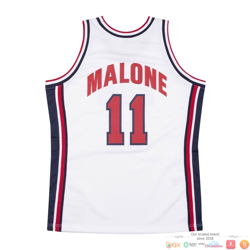 Team USA 1992 Karl Malone 11 Basketball Jersey 2 Team USA 1992 Karl Malone 11 NBA Basketball Jersey 1
