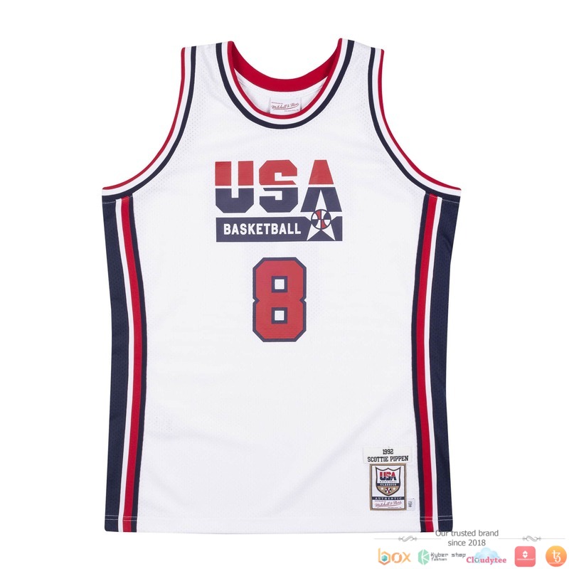 Team USA 1992 Scottie Pippen 8 NBA Basketball Jersey