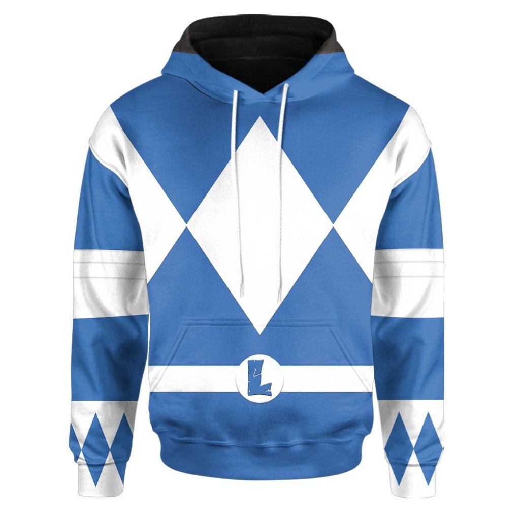 Teenage Mutant Ninja Rangers Leonardo Blue Ranger 3D All Over Printed Hoodie