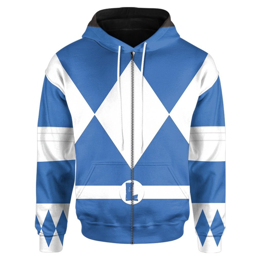 Teenage Mutant Ninja Rangers Leonardo Blue Ranger 3D All Over Printed Hoodie 1