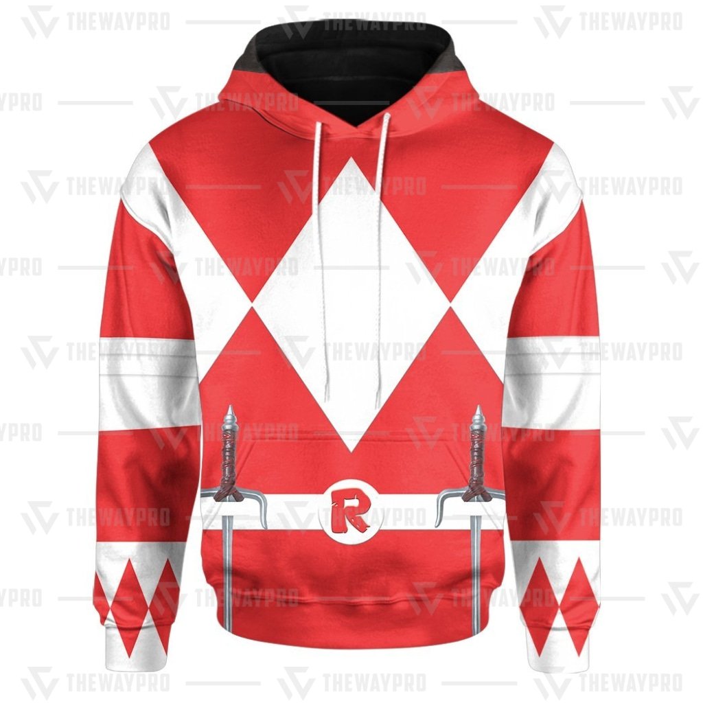 Teenage Mutant Ninja Rangers Raphael Red Ranger 3D All Over Printed Hoodie