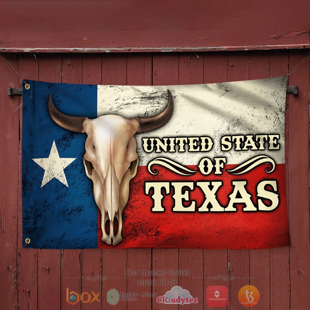 NEW Texas Longhorn Grommet Flag United State Of Texas Flag 3 Texas Longhorn Grommet Flag United State Of Texas Flag 1